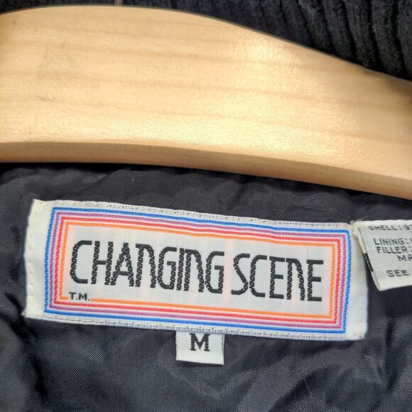 Changing Scene Women's Shawl Collar Cardigan Sweater Jacket Medium Multi Floral - Picture 8 of 12